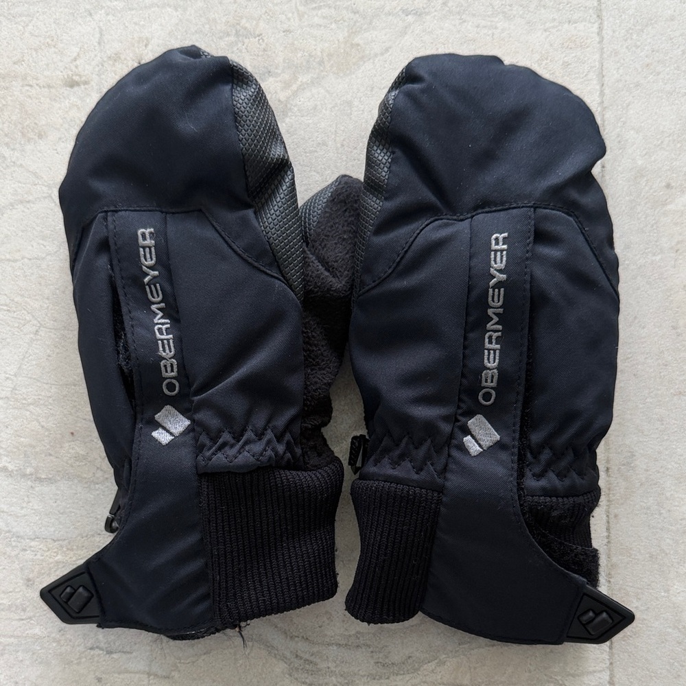Obermeyer Midnight Black Insulated Mittens